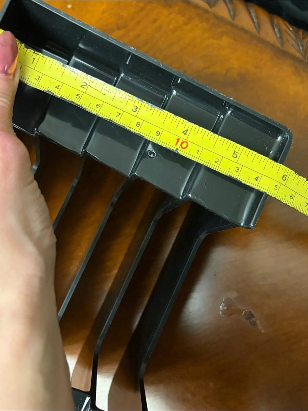 5-Tier Black Incline File Sorter Desk Organizer